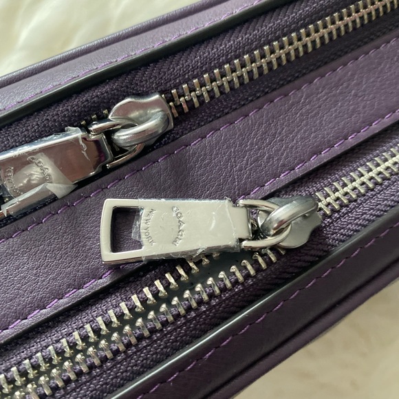 Coach Jess - Quilted Leather -Silver Amethyst Bag - Picture 8 of 9